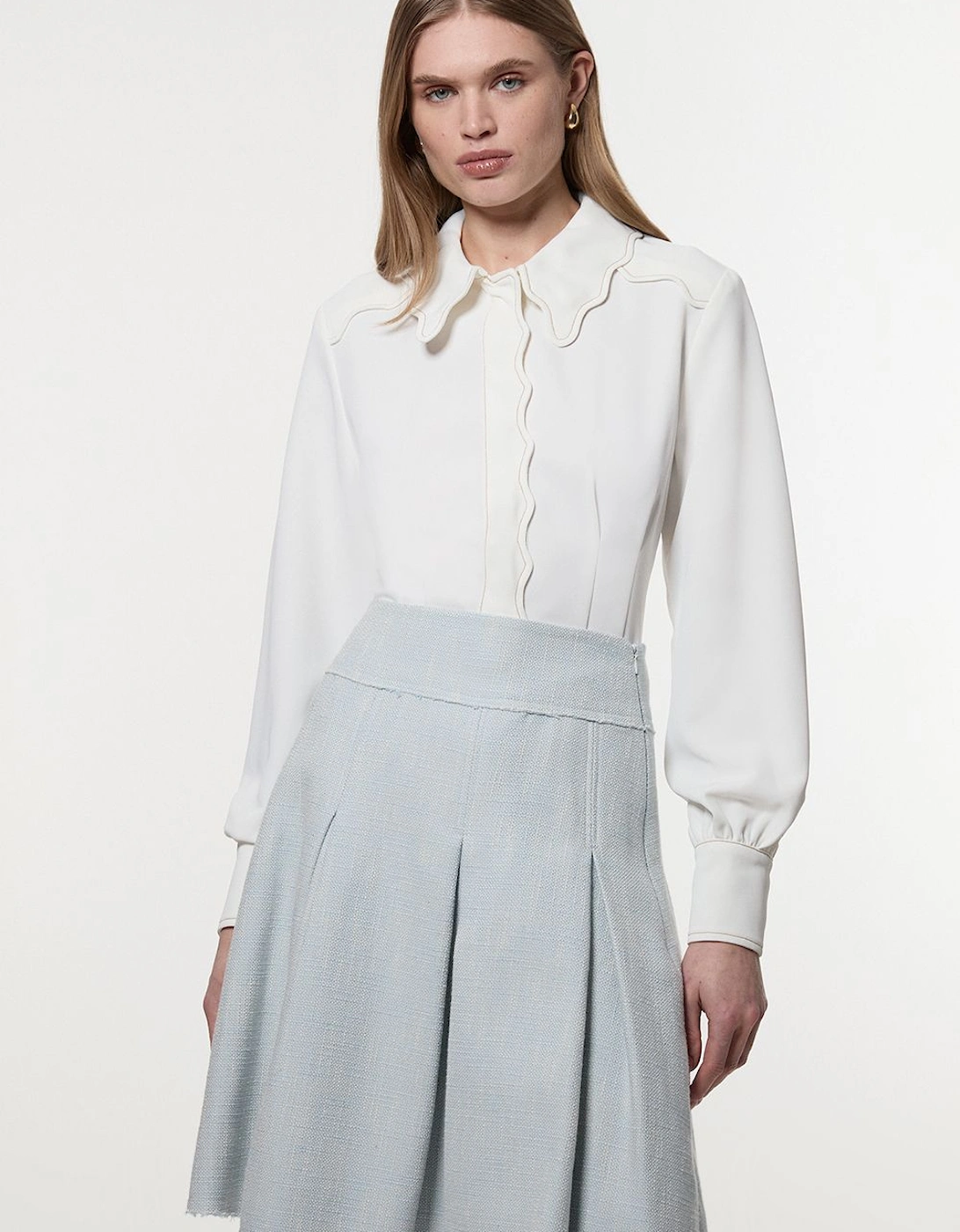 Spring Tweed Tailored Full Skirt, 2 of 1