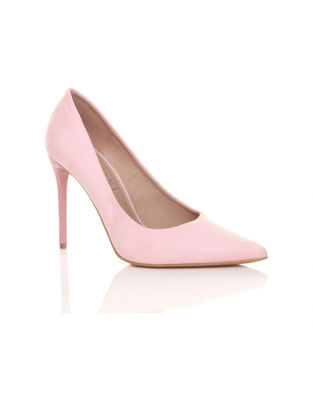 High Stiletto Heel  Faux Suede Court Shoes, 2 of 1