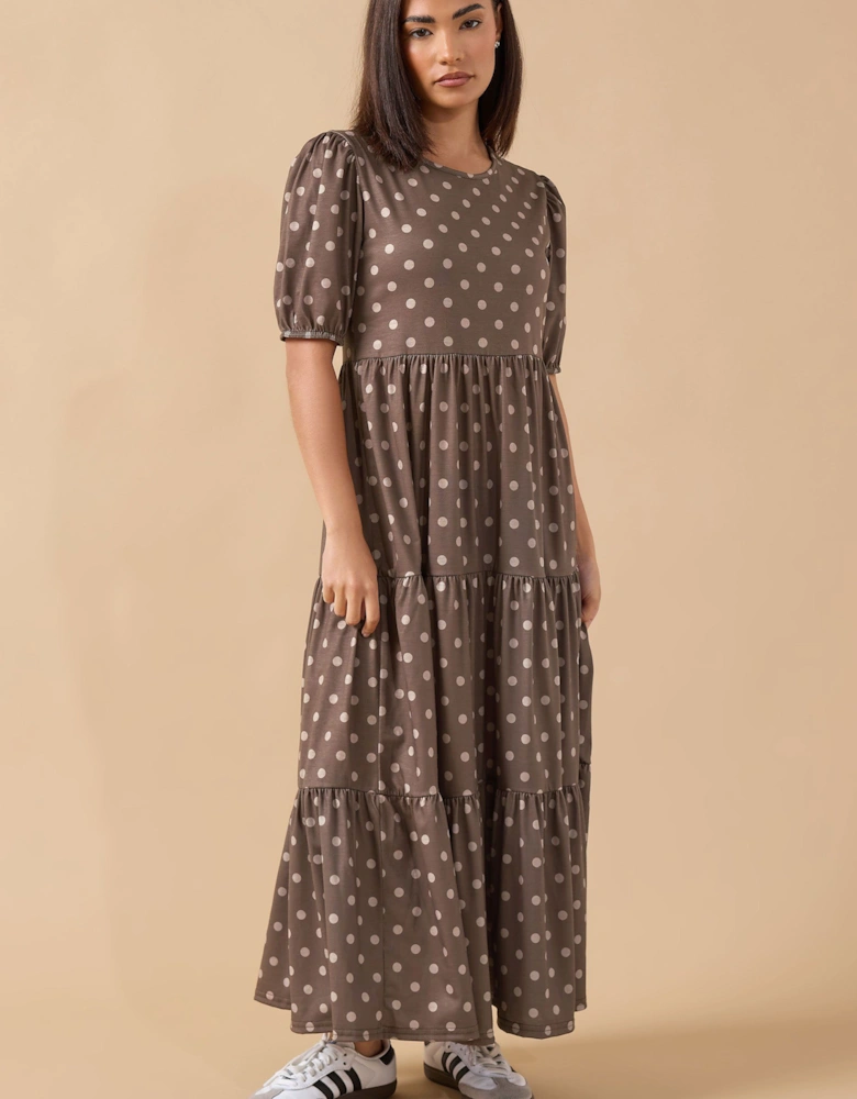 Petite Spot Tiered Dress