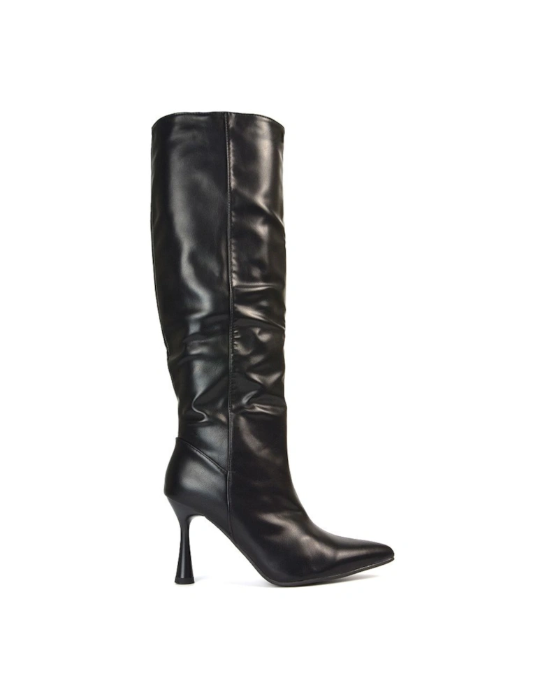 'Isabel' Stiletto High Heel Pointed Toe Knee High Boots