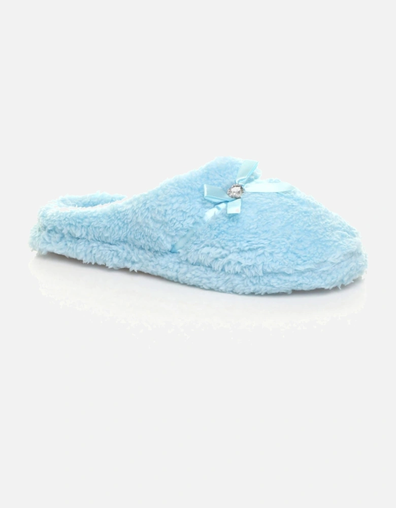 Flat  Heel Fleece Mules  Slippers