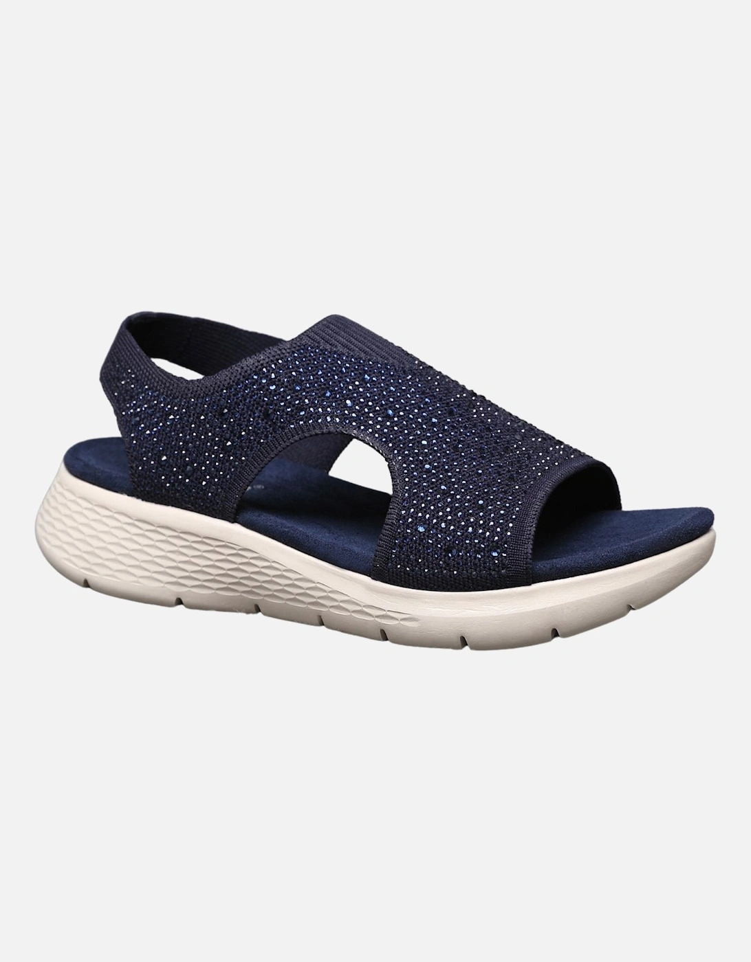 Sparkly Slingback Comfort Sandals with Rhinestones and Cushioned Sole, 2 of 1