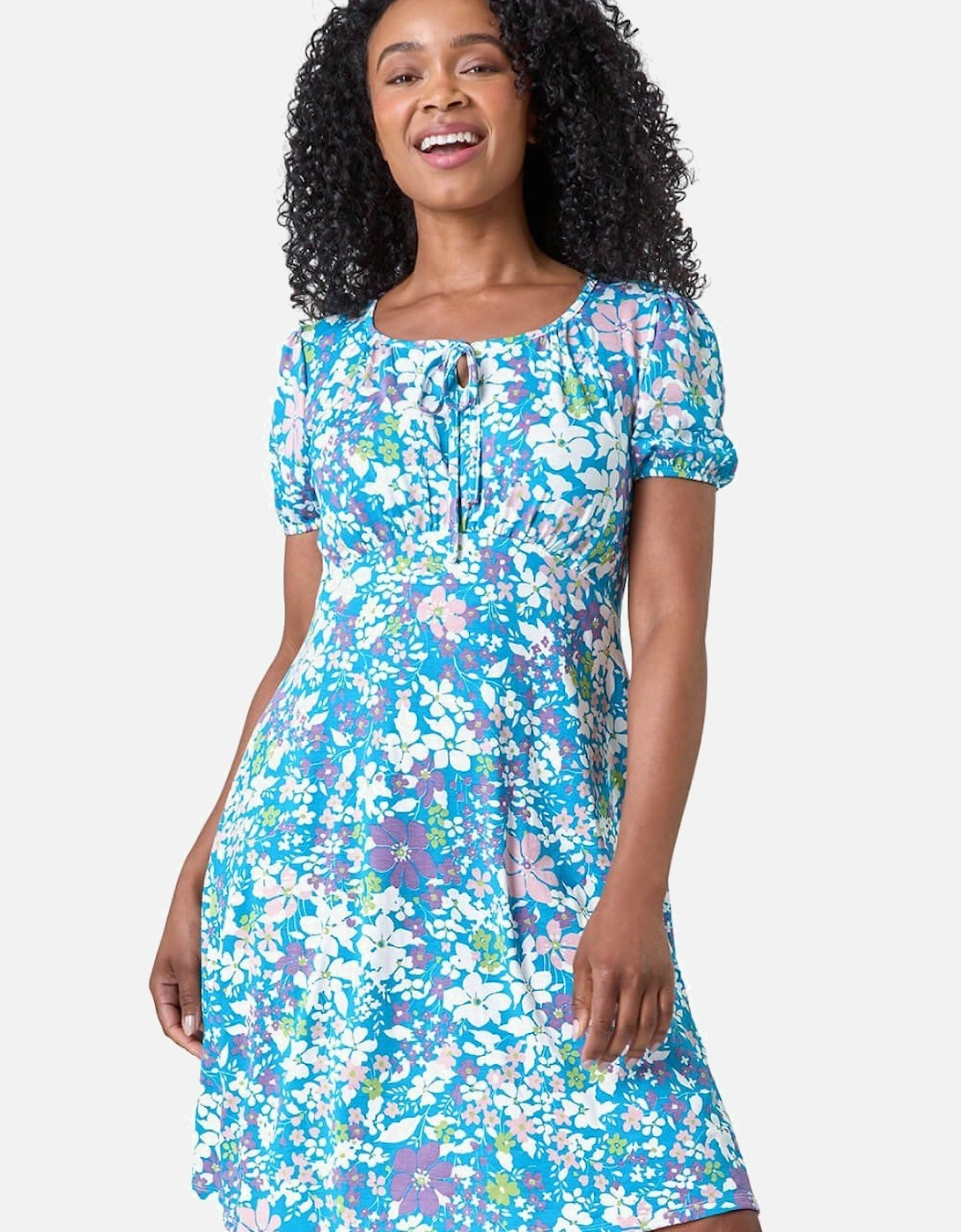 Petite Floral Print Stretch Dress, 2 of 1