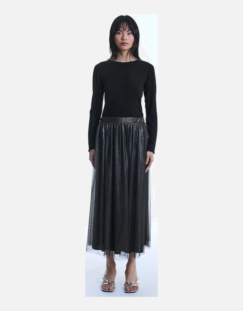Laminated Tulle Skirt