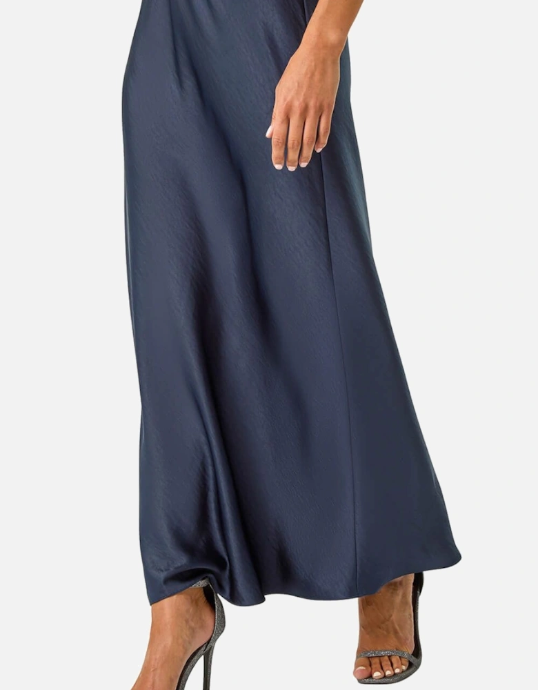 Petite Satin Bias Cut Skirt