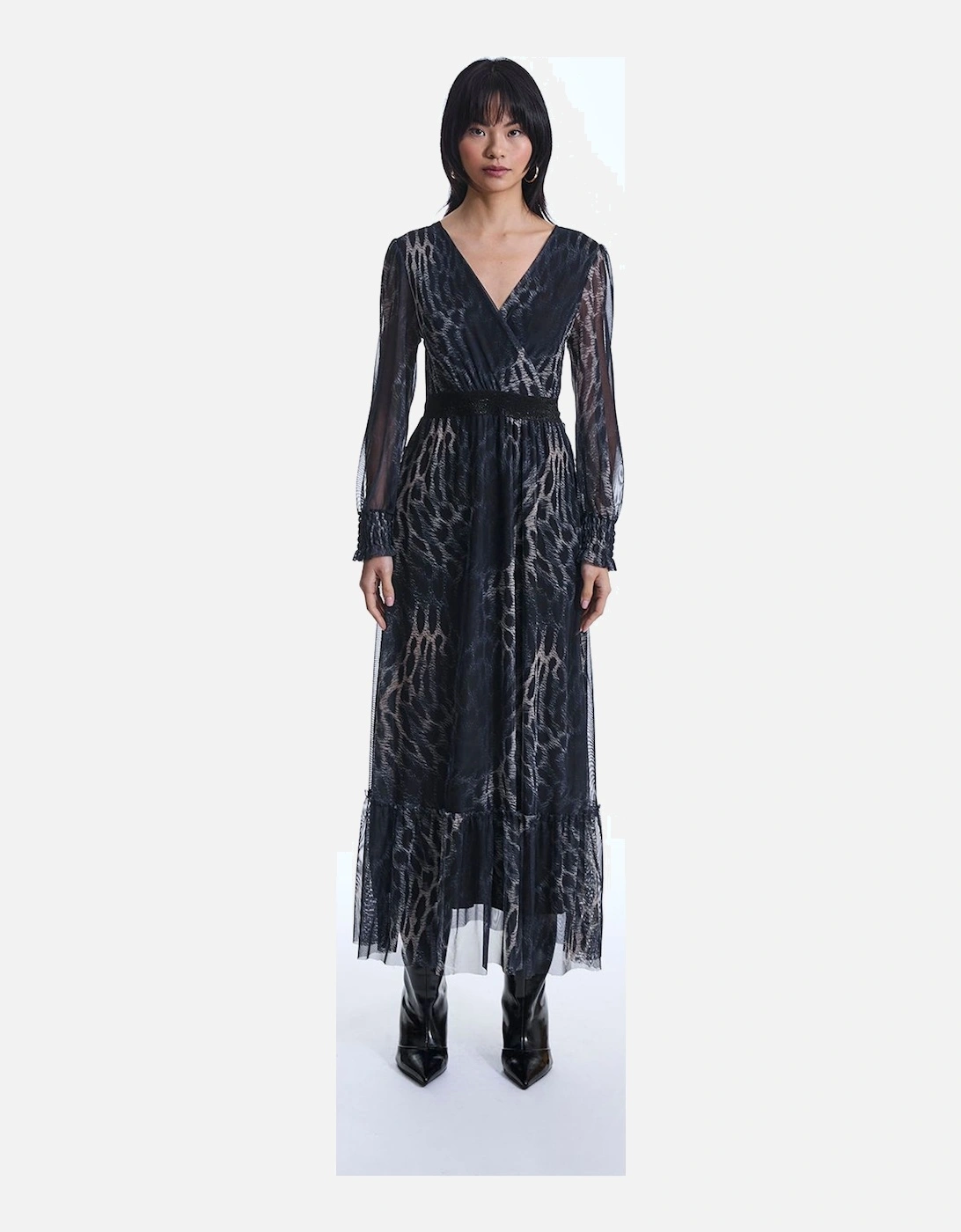 Maxi Tulle Navy Dress, 2 of 1