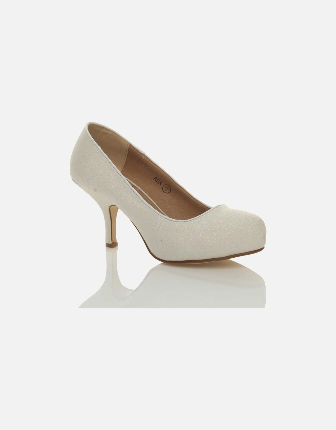 High  Heel  Glitter Court Shoes, 2 of 1