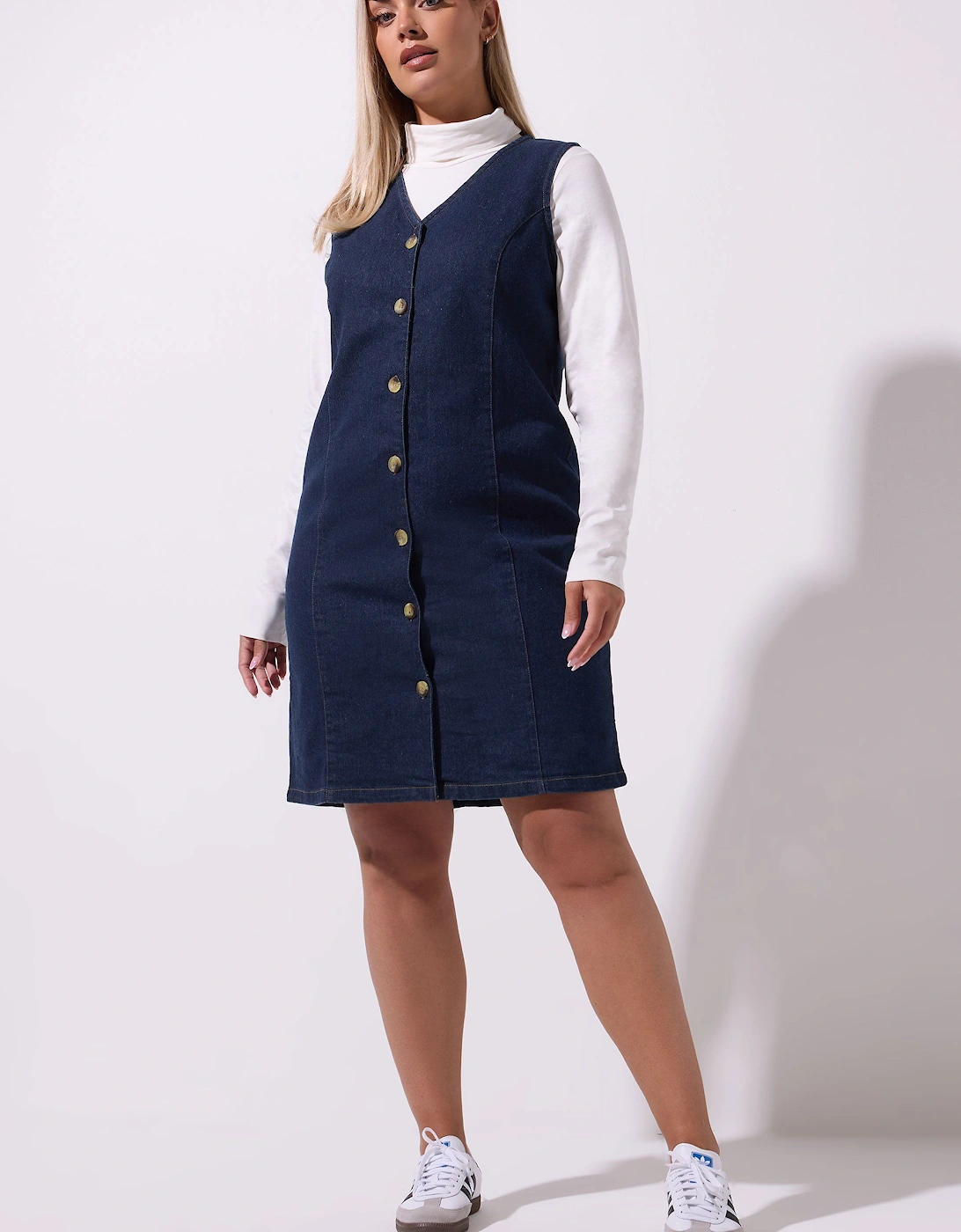 Denim Mini Dress, 2 of 1