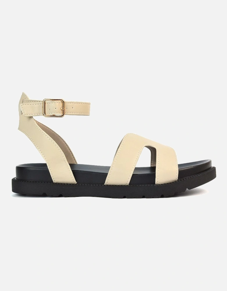 'Angie' Flat Strappy Flexible Flatform Open Toe Sandals