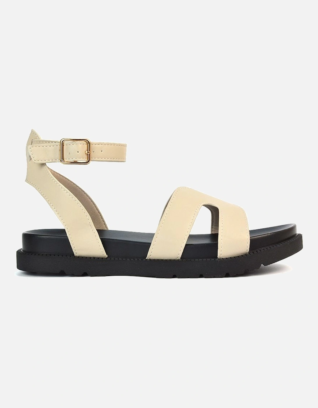 'Angie' Flat Strappy Flexible Flatform Open Toe Sandals, 2 of 1