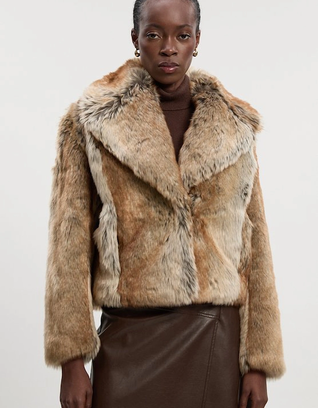 Faux Fox Fur Short Coat, 5 of 4