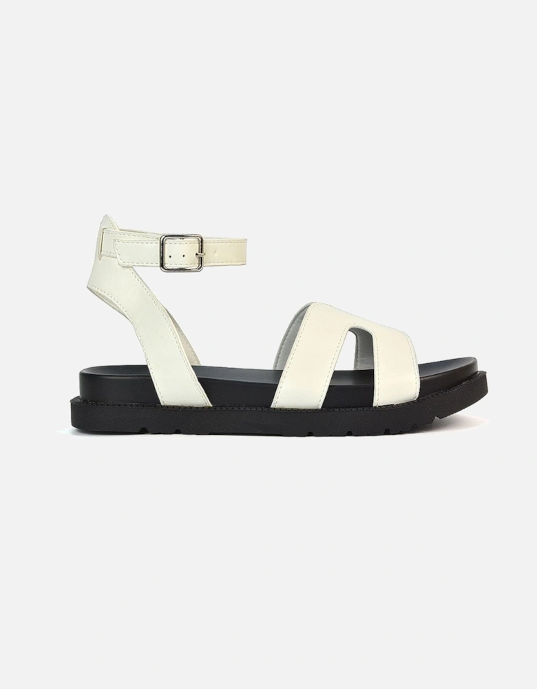 'Angie' Flat Strappy Flexible Flatform Open Toe Sandals