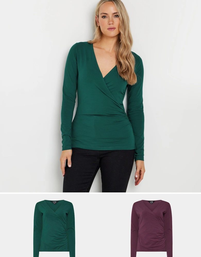Tall 2 Pack Wrap Tops