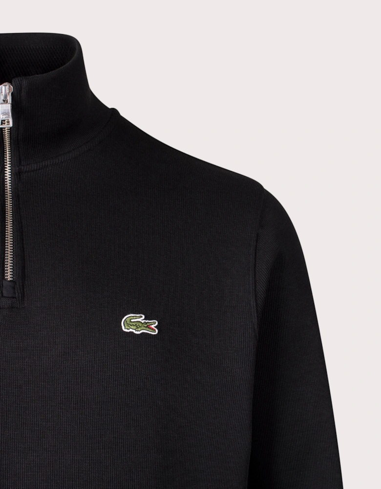 Quarter Zip Croc Logo Sweatshirt