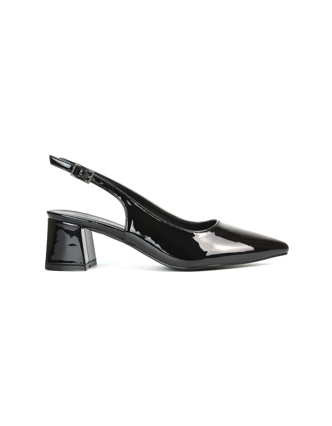 'Becky' Pointed Toe Slingback Court Shoe Heels, 2 of 1