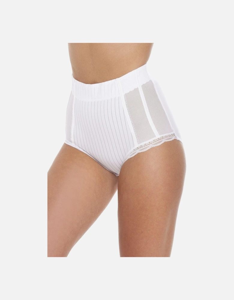 Two Pack High Waisted Mesh Support Panel Control Briefs