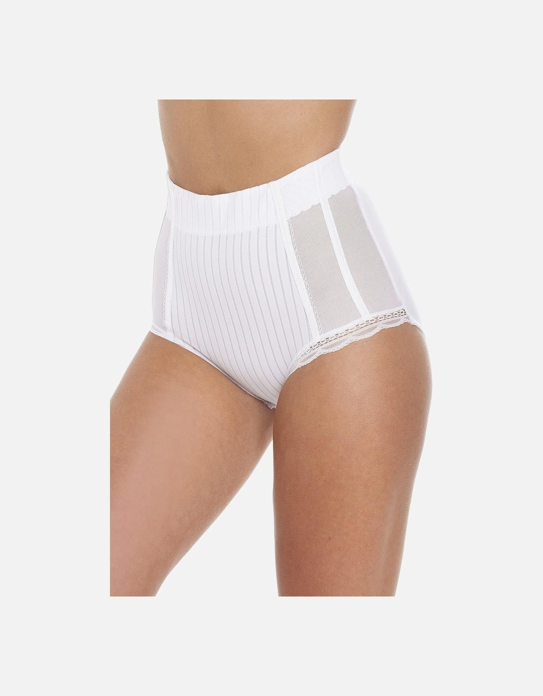 Two Pack High Waisted Mesh Support Panel Control Briefs, 2 of 1