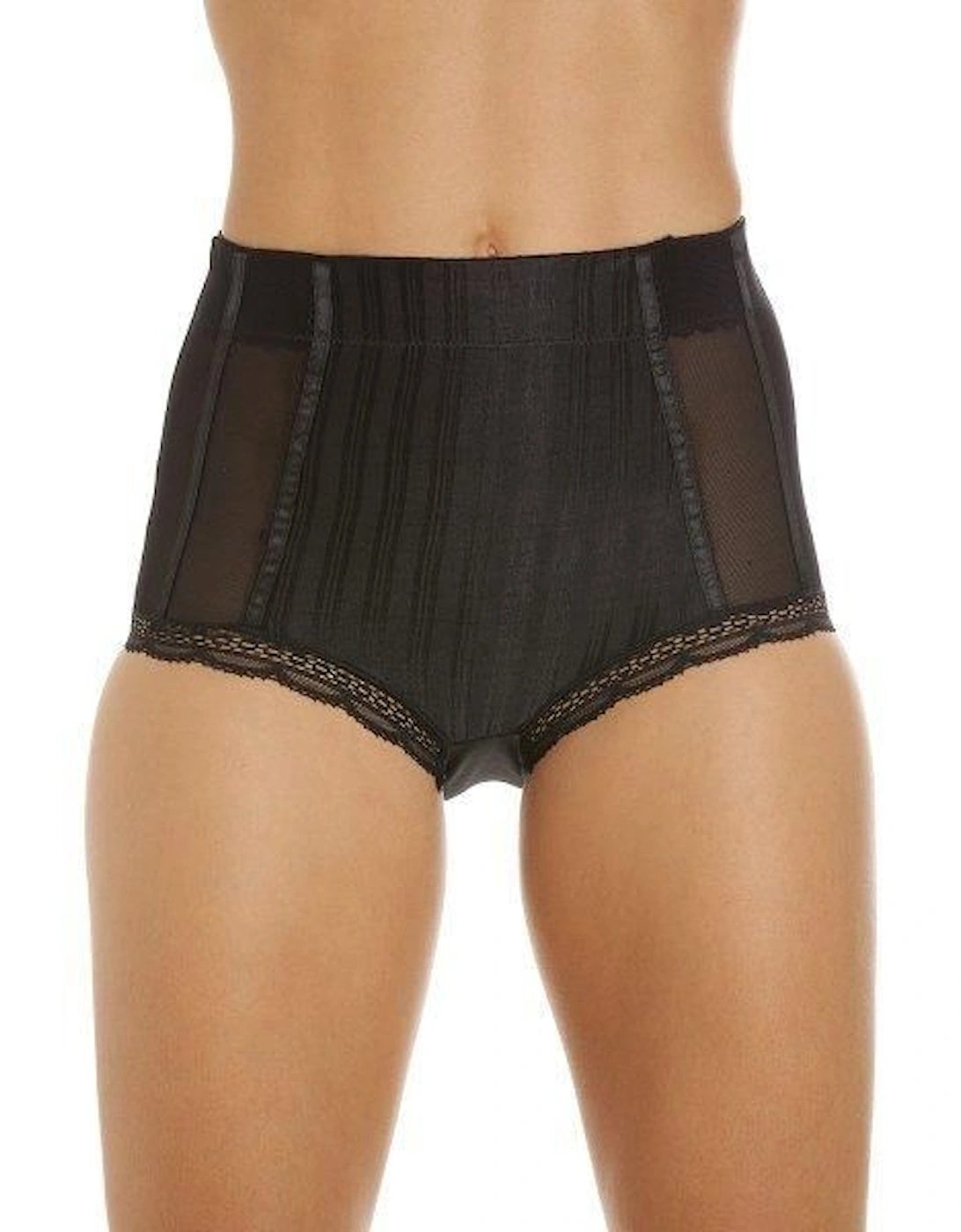 Two Pack High Waisted Mesh Support Panel Control Briefs, 2 of 1