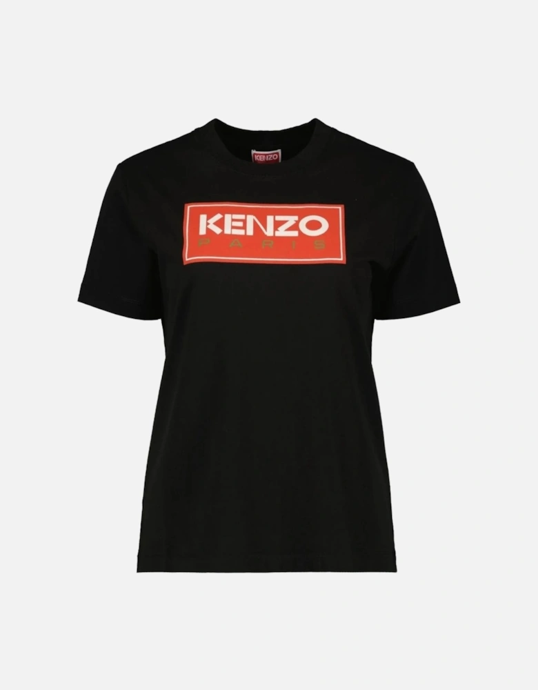 Paris Block Logo Black T-Shirt