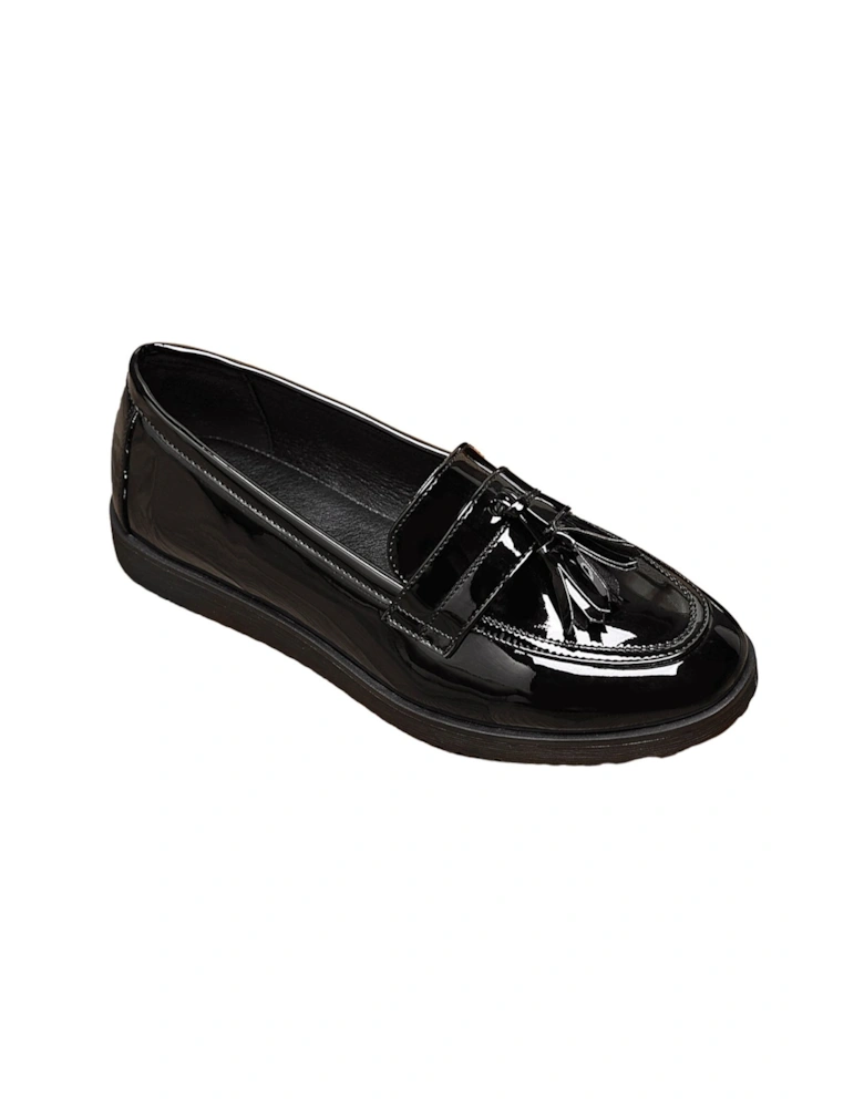 Loafers Flats Girl's School Comfortable Slip-On Shoes with Tassel