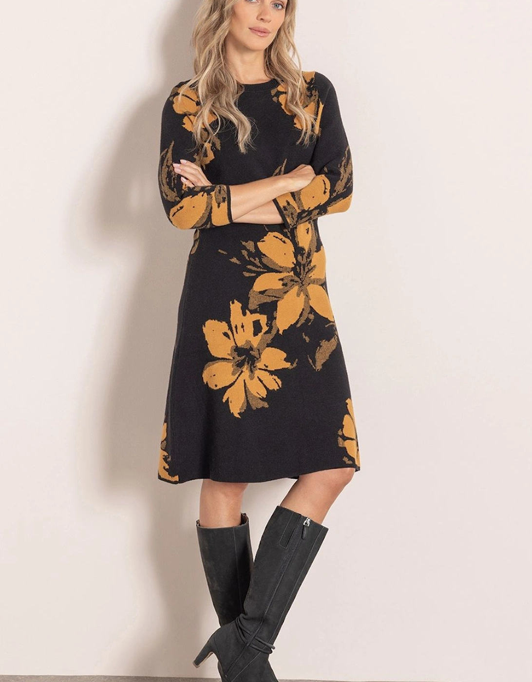 Floral Knitted Dress, 2 of 1