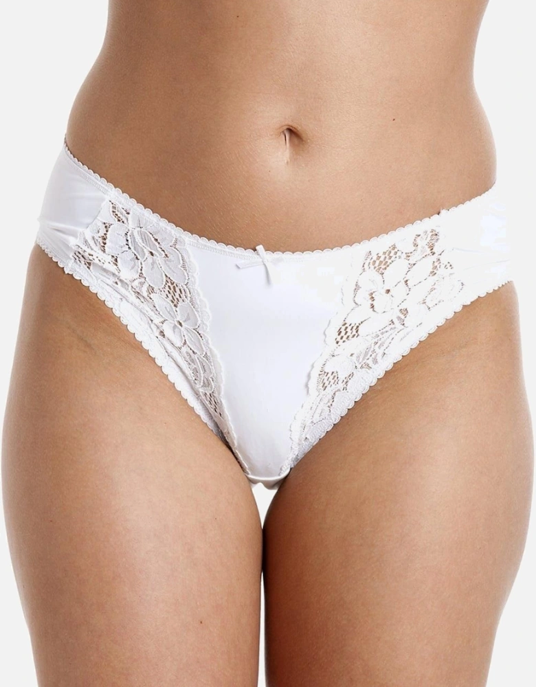 Classic Three Pack Sheer Floral Lace Mesh Briefs