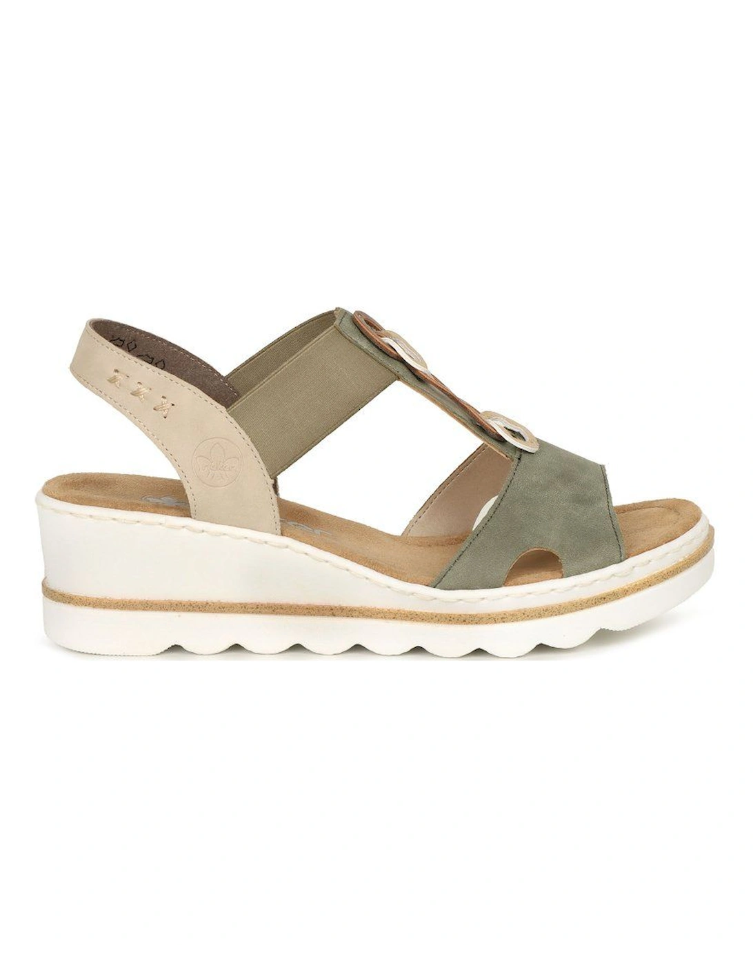 'Medal' Wedge Heel Sandals, 2 of 1