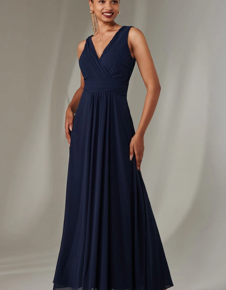 Cora Sleeveless Chiffon Maxi Dress