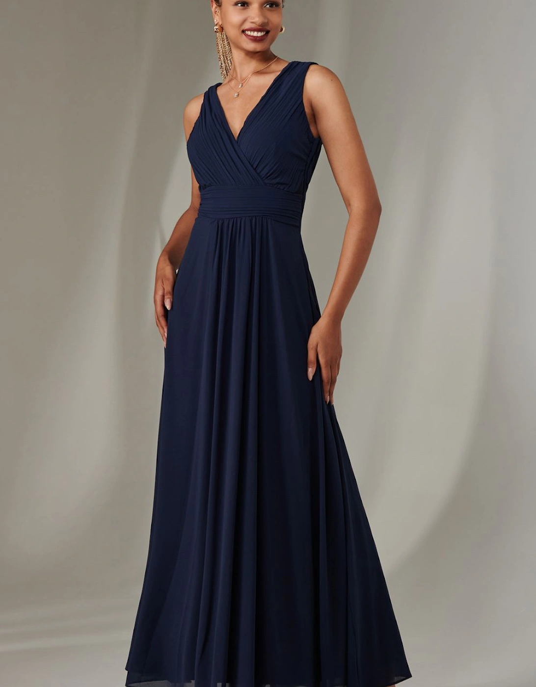Cora Sleeveless Chiffon Maxi Dress, 2 of 1