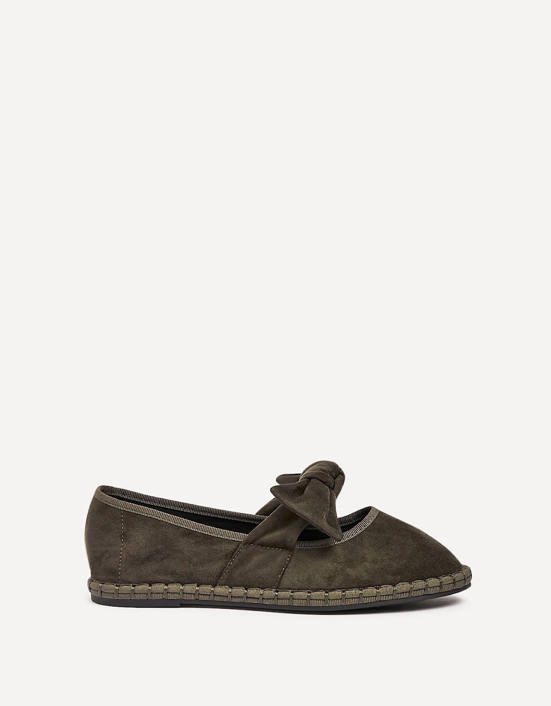 Pout Khaki Faux Suede Mary Jane, 2 of 1