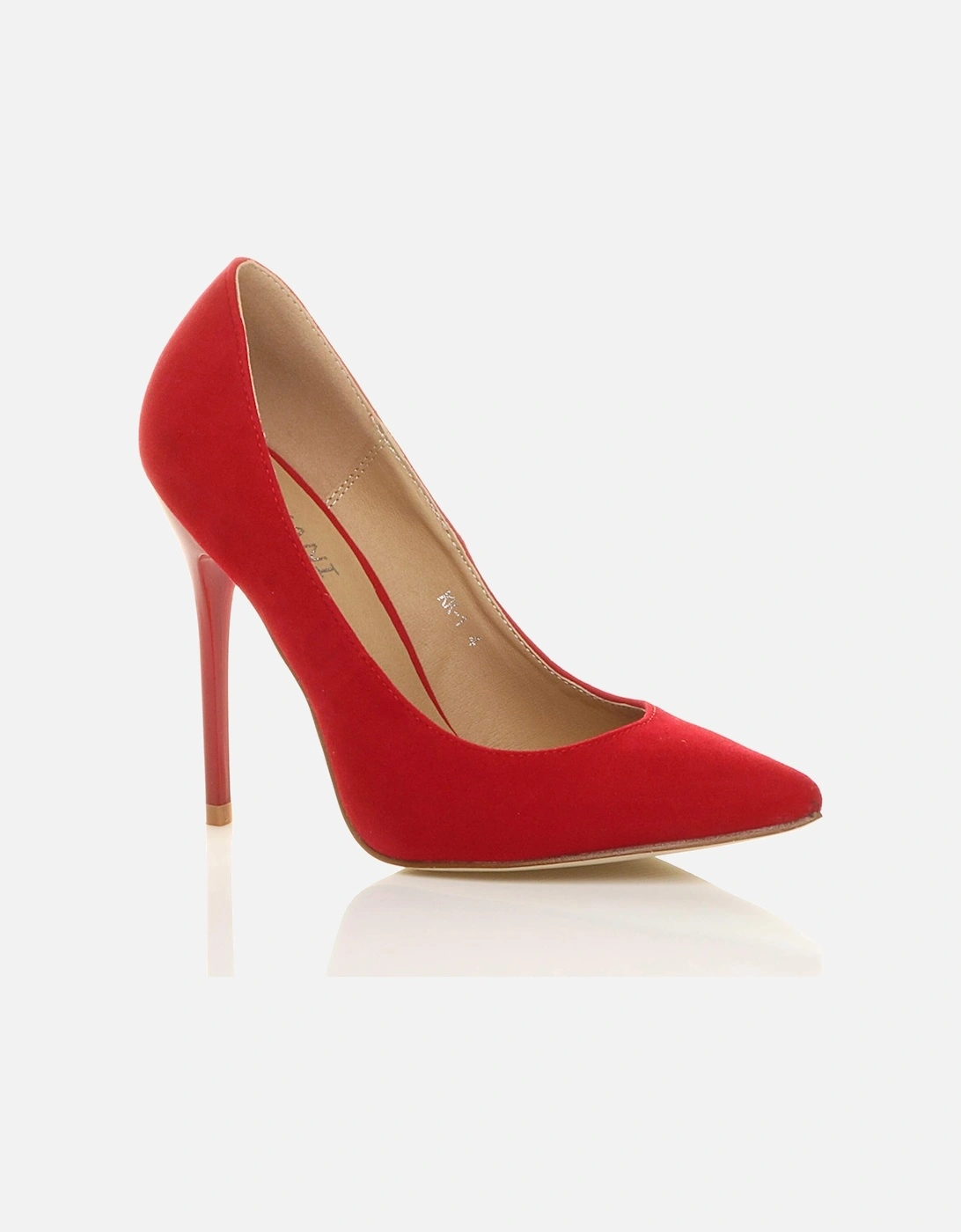 High Stiletto Heel  Faux Suede Court Shoes, 2 of 1