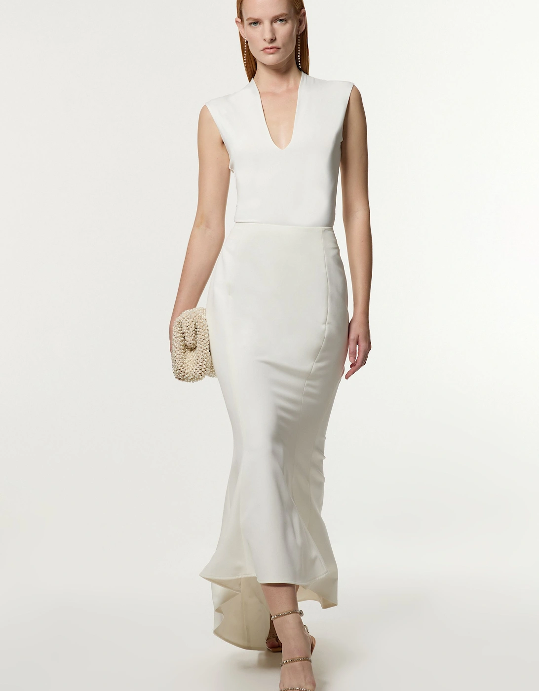 Tailored Fishtail Maxi Skirt, 2 of 1