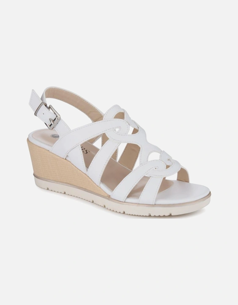 Strappy Wedge-Heeled Espadrilles