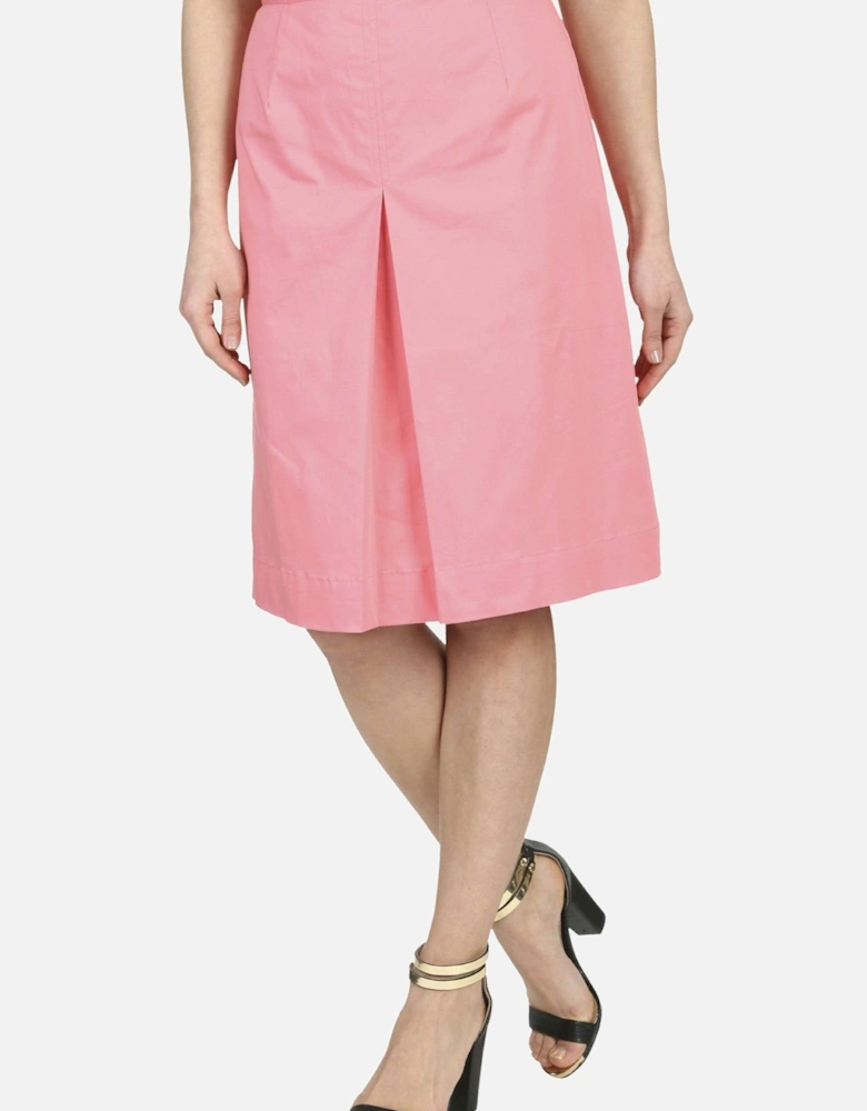 Classic A-Line Skirt with Front Pleat