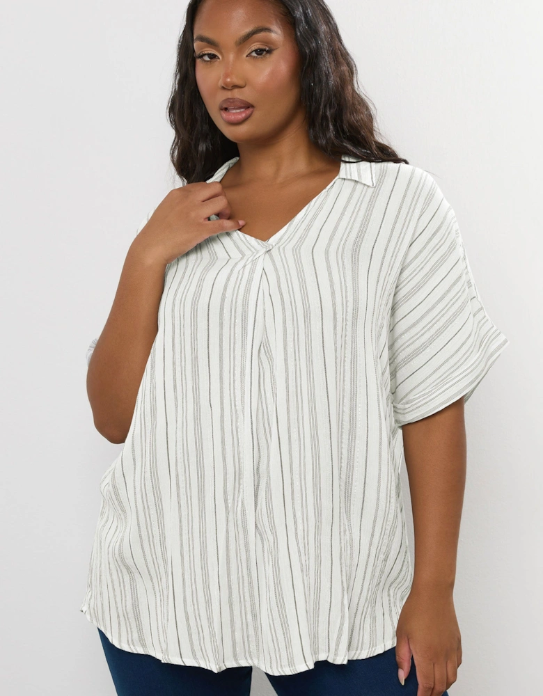 Stripe Metallic Blouse