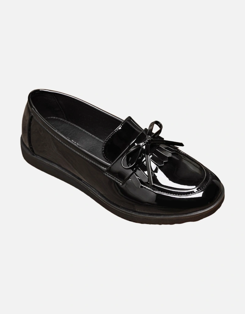 Loafers Flats Girl's School Comfortable Slip-On Shoes with Lace
