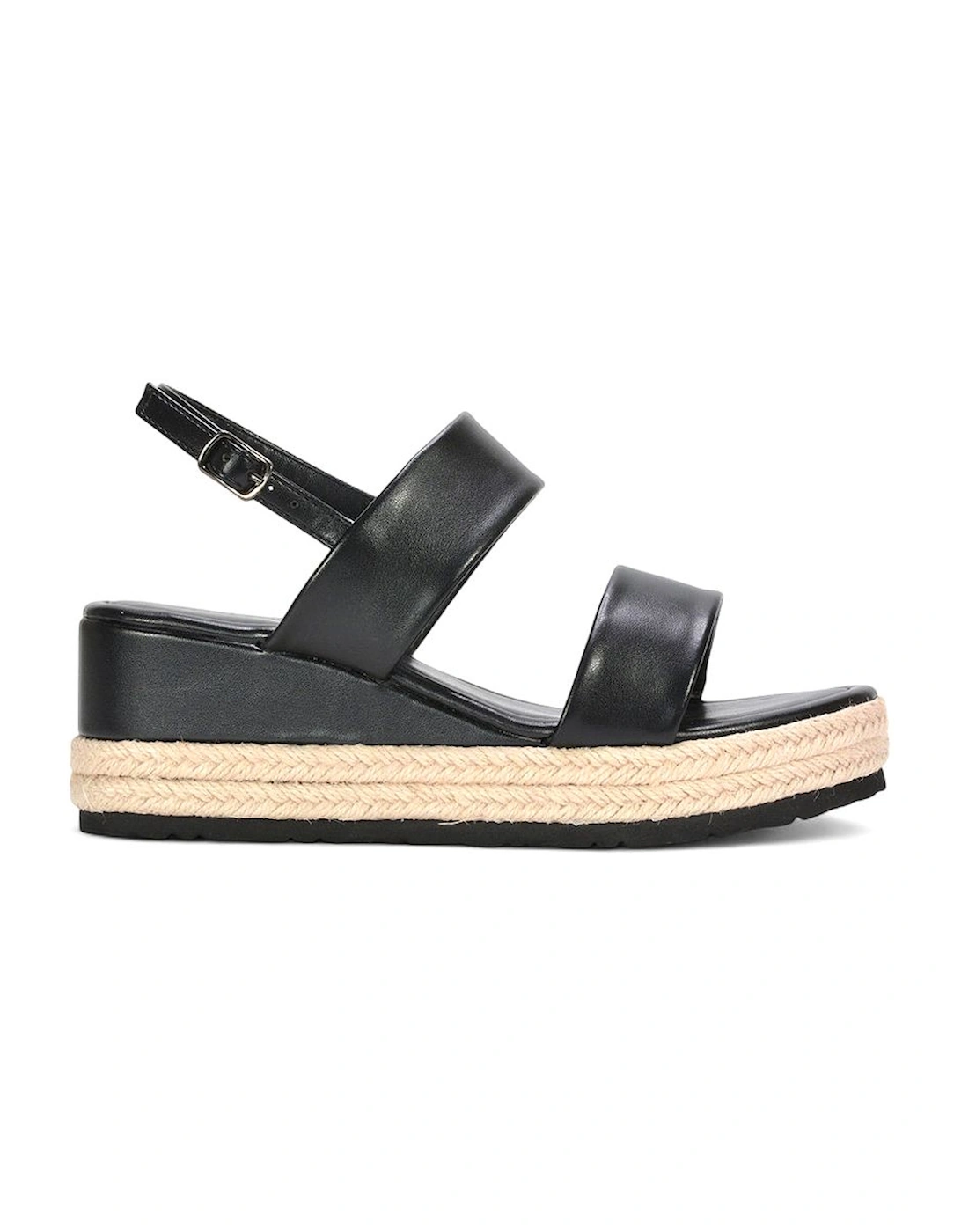'Ally' Low Heel Platform Wedge Espadrill  Slingback Sandals, 2 of 1