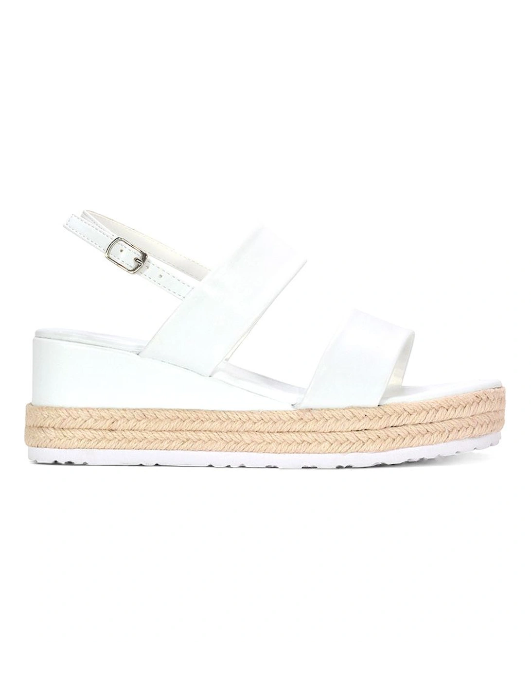 'Ally' Low Heel Platform Wedge Espadrill  Slingback Sandals, 2 of 1