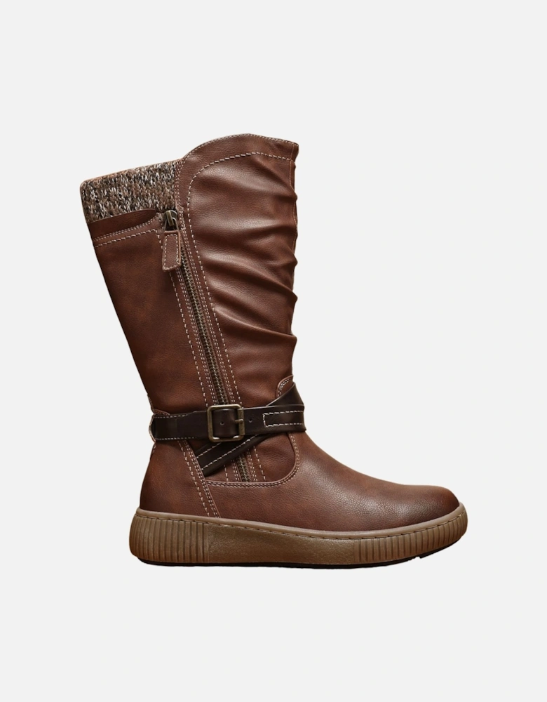 Fur Lined Mid Calf Boots