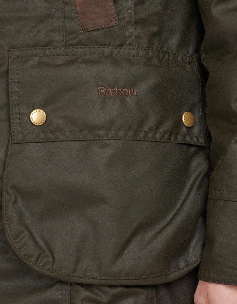 Bower Wax Womens Jacket - Olive/Classic