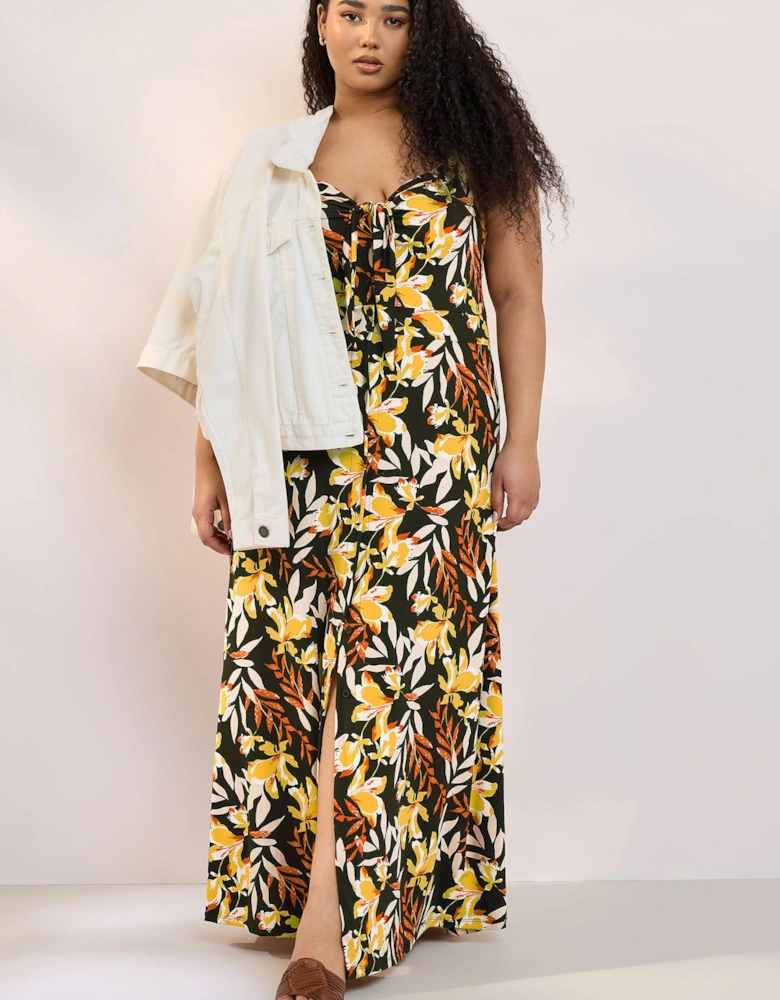 Floral Print Maxi Dress