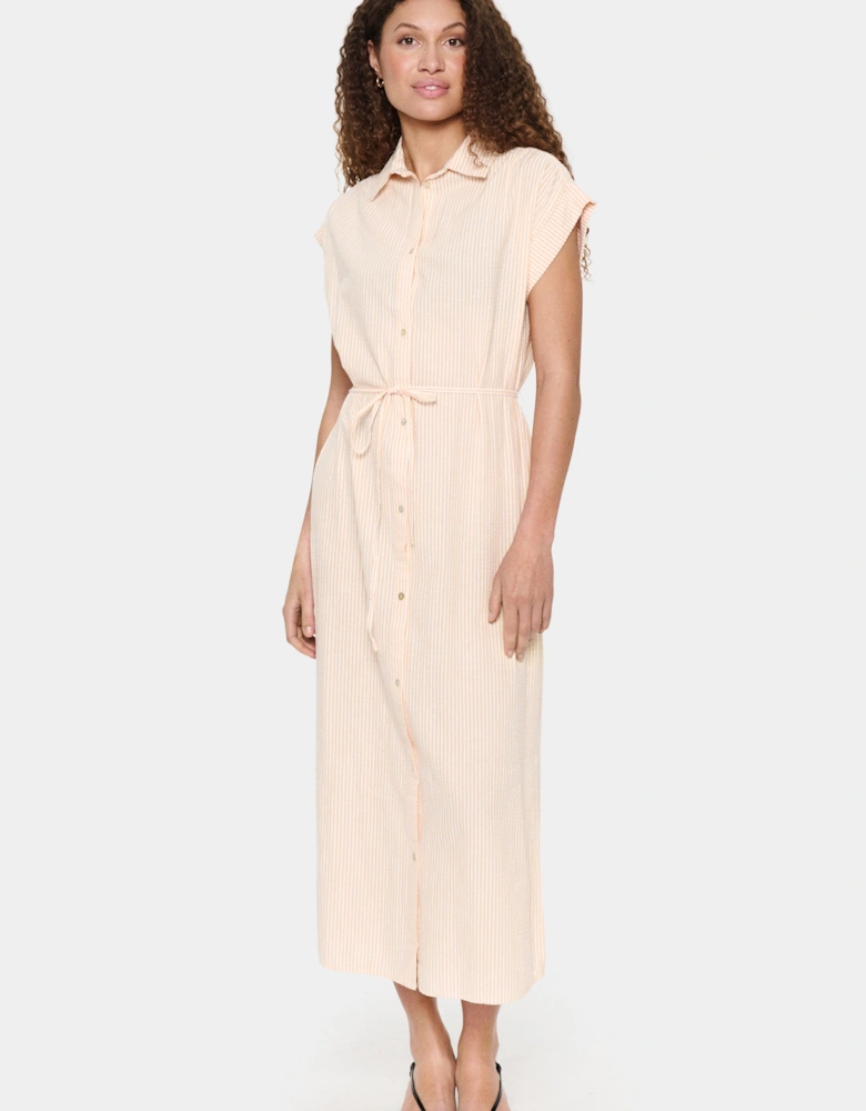 KiraSZ Sleeveless Midi Shirt Dress