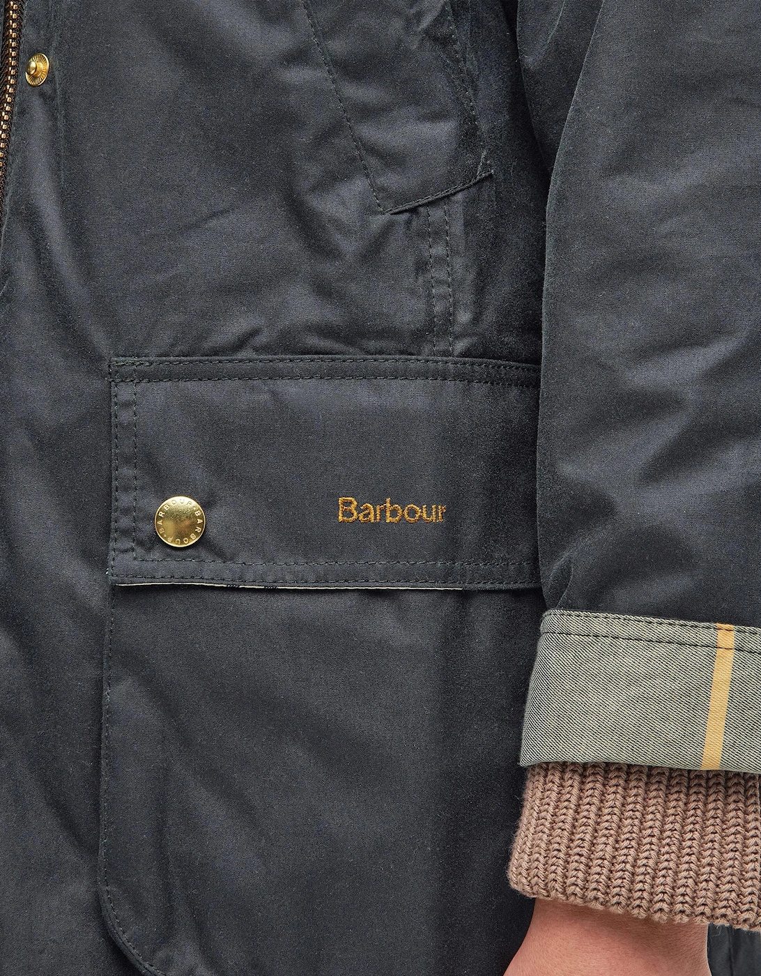 Long Beadnell Womens Wax Jacket - Sage/Ancient