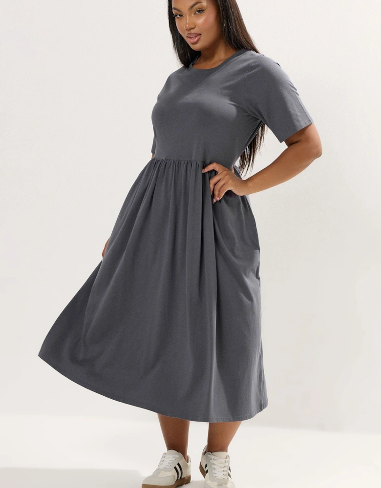 Throw On Smock Dress