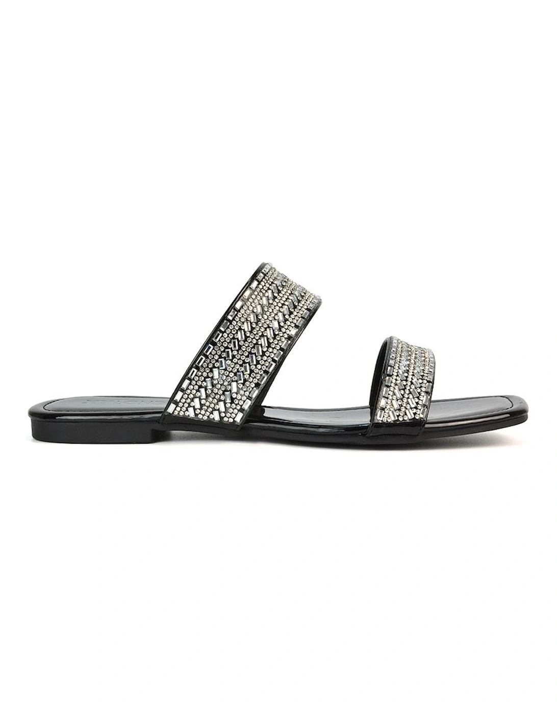 'Lucy' Slip On Flat Cork Slider Mules, 2 of 1