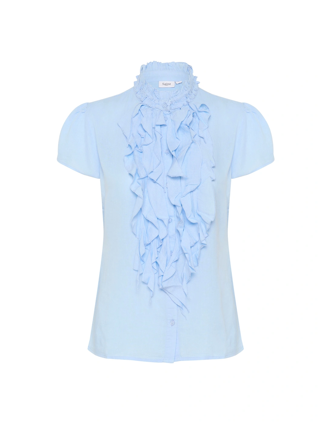 Elli Short Sleeve Ruffles Blouse, 2 of 1