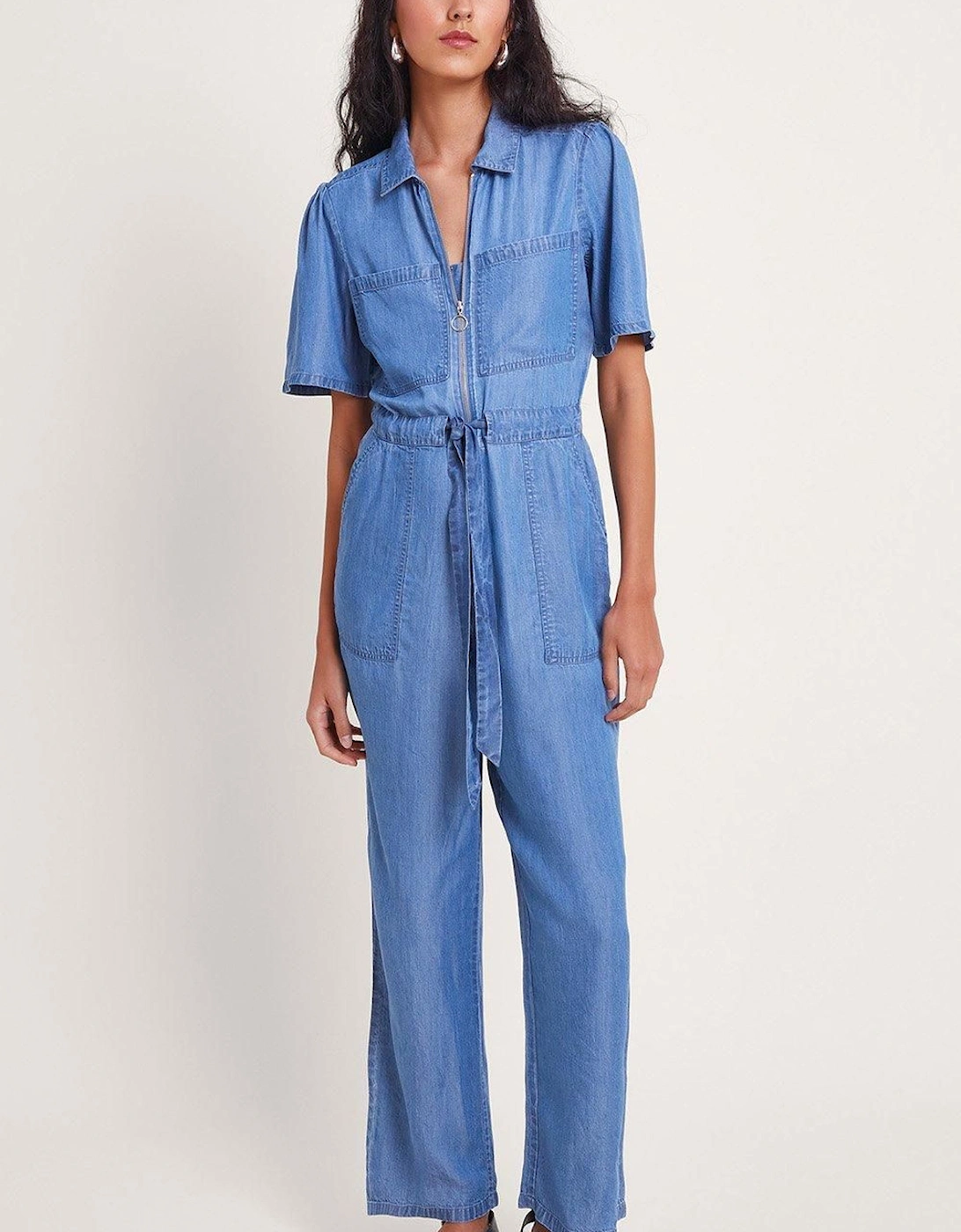 Tara Denim Jumpsuit, 2 of 1