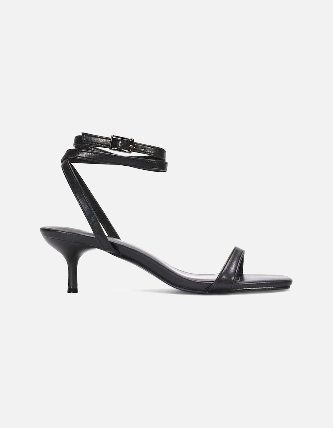 'Nikita' Strappy Low Kitten Heel Sandal Shoes, 2 of 1
