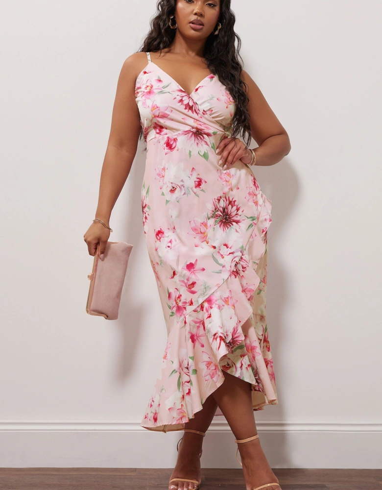 Ruffle Wrap Dress