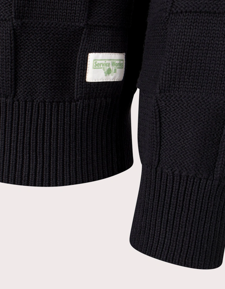 Check Knit Jumper